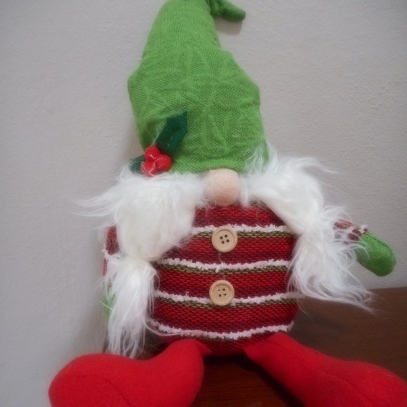 NWT Plush Gnome Doll Christmas Holiday No Face - Picture 1 of 7